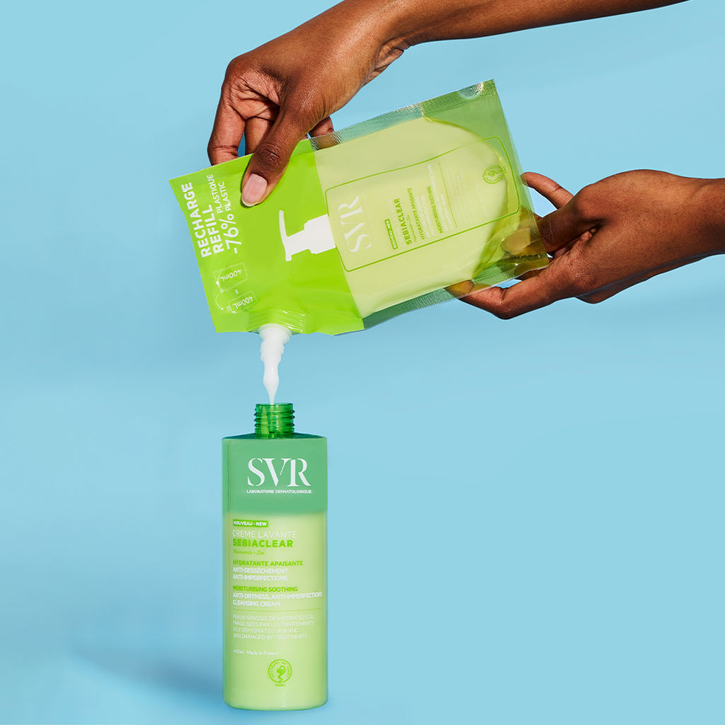 ÎNGRIJIREA PIELII CU TENDINȚĂ ACNEICĂ ÎNTR-UN TRATAMENT MEDICAMENTOS (SEBIACLEAR)