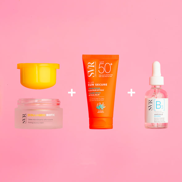 RUTINA COCON - [COLLAGEN] BIOTIC, SUN SECURE BLUR, [B3] AMPOULE HYDRA